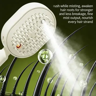Spray Air Cushion Massage Comb Self-Cleaning Anti-Tangle Essential Oil Mist Hair Care Comb Anti-Static Volumizing Aromatherapy Comb Perfect Gift for Mom and Girlfriend