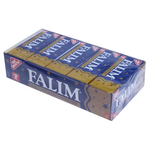 [Father's Day Sale] Falim Sugarless Plain Gum, Individually Wrapped, Mastic Chewing Gum, Sugar-Free, No Sweeteners, Tooth & Jaw Friendly  20 Pack (100 Pieces)