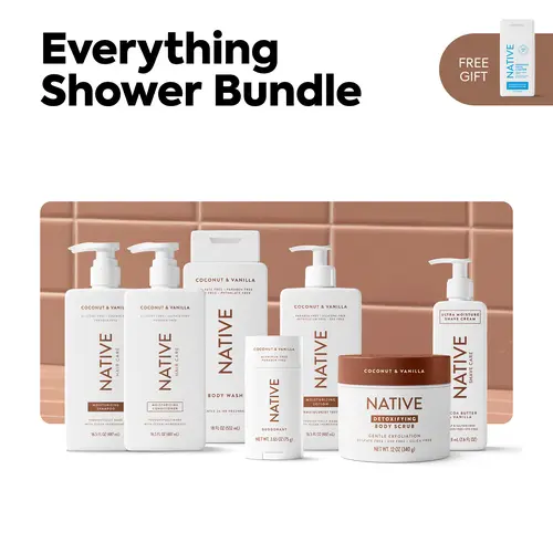 NATIVE Everything Shower Bundle – Complete Shower & Body Care Routine (7‑Piece Set)