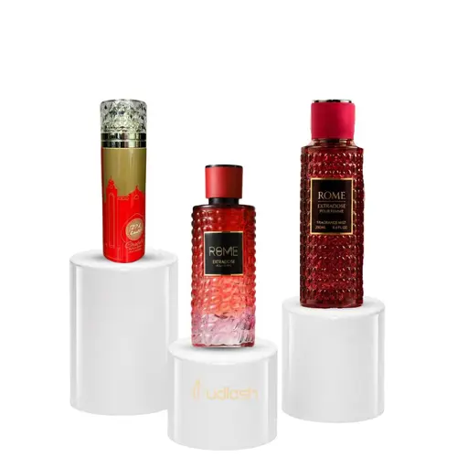 Habibi Bundle | Zakat Z26 Body Spray+ Rome Extradose Set | Women's Fragrance | 100 ML - 250 ML | Eau De Parfum - Perfumed Body Spray | Bergamot - Lemon & Cassis