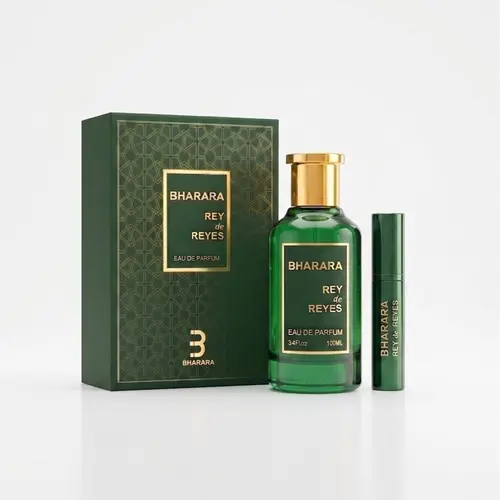 Bharara | Rey De Reyes | Men's Fragrance | 100 ML 3.4 OZ | Eau De Parfum | Bergamot - Pink Pepper & Cardamom