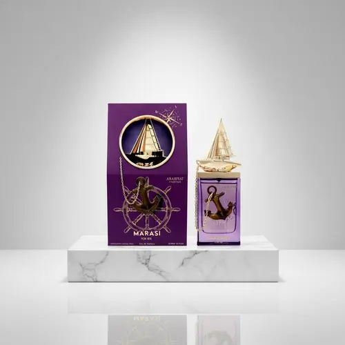 Arabiyat Marasi for Her Eau de Parfum - Luxurious Women's Arabian Scent Perfume for Adults, Daily Wear Gourmand Sweet Aromatic Fruity Fragrance with Bergamot Mix, Pistachio, Caramel, Tonka Base, 3.4 fl oz Single Bottle