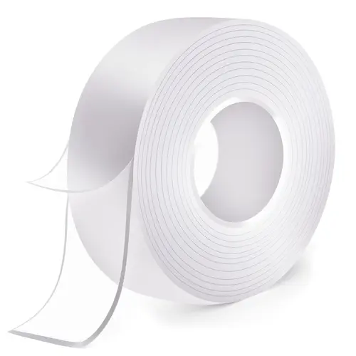 Double-Sided Heavy-Duty Tape (16‘5 feet), Nano Double-Sided Tape, Transparent Mounting Tape, Reusable Waterproof Tape, No-Trace Magic Tape, Picture Hanging Adhesive Strips, Ideal for Home Decor Projects#TOP PICKS