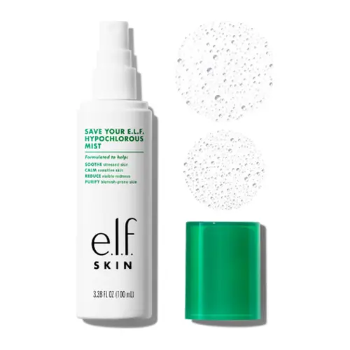 e.l.f. Save Your e.l.f. Hypochlorous Mist - Soothe, Purify, and Calm Redness in Eczema and Blemish Prone Skin