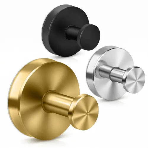 Renter-Friendly Suction Cup Hooks | No Drill & Damage-Free Shower Hooks | Heavy Duty Towel Holder (2 Pack)