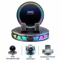 【DealsForYouDays】RGB Wireless Charging Magnetic Car Phone Holder - Auto-Lock, 360° Rotation, Stable Suction Base for Dashboard & Windshield, Fits iPhone & Android, Phone Holder For Car, Magnetic Phone Charger,car accessories