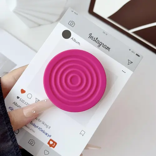 #summeratmosphere cute liquid silicone strong magnetic mobile phone holder, telescopic lazy mobile phone holder, detachable round silicone parts, hands-free mobile phone mounting bracket, suitable for iPhone 17/16/15/14/13/12 series#DealsForYouDays