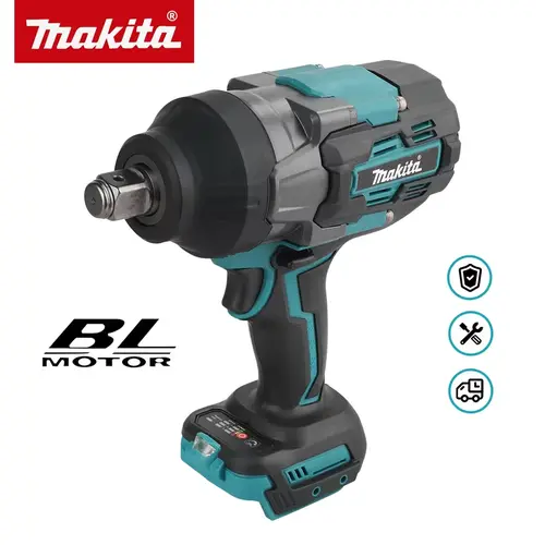 Makita 18V 2000NM torque, brushless motor electric impact wrench, 3/4 inch square drill, suitable for Makita 18V battery, equipped with forward and reverse switch, stepless speed regulation function, suitable for heavy maintenance operations
