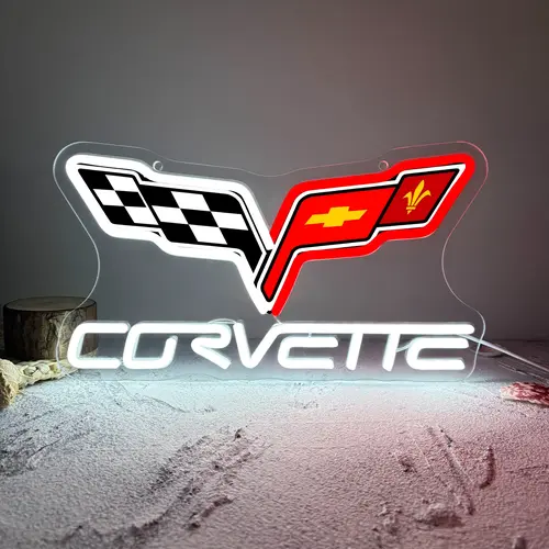 C6 Corvette LED Neon Sign Car Neon Sign Garage Man Cave Wall Decor Led Neon Light