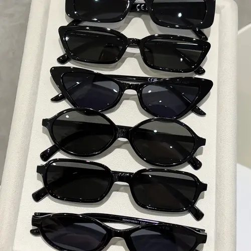 6 Pairs Cat Eye Sunglasses Set, Plastic Frame Casual Sunglasses, Fits All Face Shapes, Perfect for Parties, Outdoor Activities, Fashion, Back-To-School, College Style