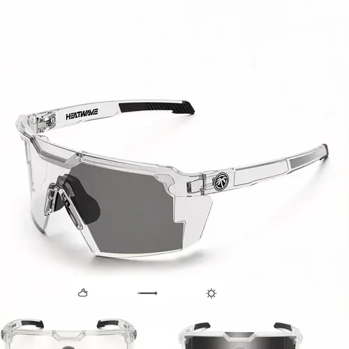 High-Performance Lightweight Photochromic Lenses Tactical Glasses, Non-Slip Nose Pads Sports Glasses for All Seasons, Sports Eyewear, Sporty Eyewear