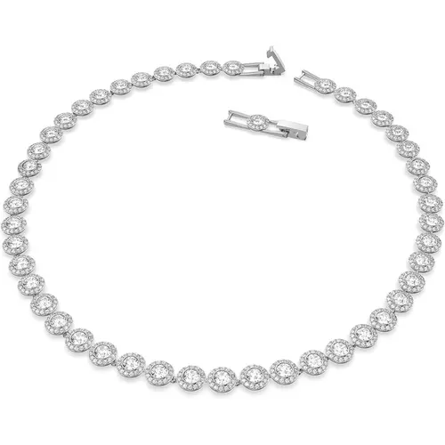 2026 Fashion Jewelry New Arrival Angel Necklace, Shimmering High-Quality Tennis Crystal Silver Color Necklace, Luxury Holiday Gift for Women, Accessory Necklace, Chain Necklaces