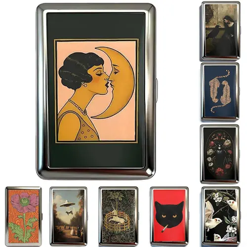 Vintage Style Versatile Metal Card Holder Wallets Credit Card Case Women With RFID Protection Durable Women Blocking Card Holder Men Credit ID Business Cards