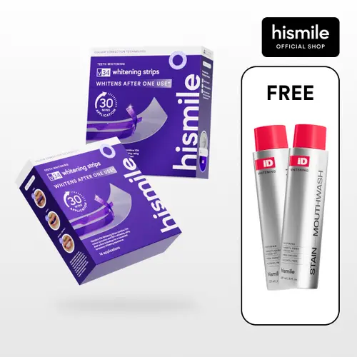 [NEW] [Hismile] Essentials Whitening Set | Receive TWO FREE iD Stain Whitening Mouthwash, includes 4 products the essential smilecare routine