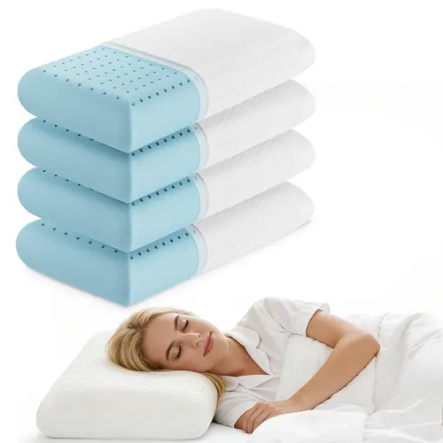 Memory Foam Pillows for Sleeping, Bed Pillow Soft and Comfortable, Cooling Pillow with Removable and Machine Washable Cover, Hotel Pillow