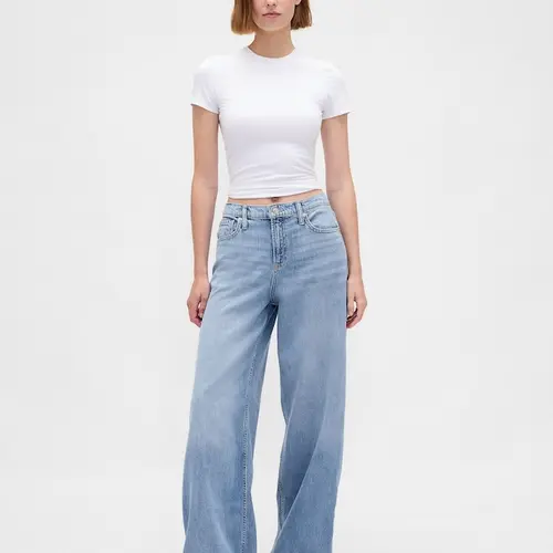 Gap Women's Mid Rise UltraSoft Baggy Jeans