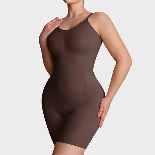 SHECURVE #Livestream Easyslide Plus Size Shapewear Tummy Control Bodysuit Butt Lift Seamless Full Body Shaper Faja with Adjustable Straps & Breathable Mesh Fabric for Everyday Wear