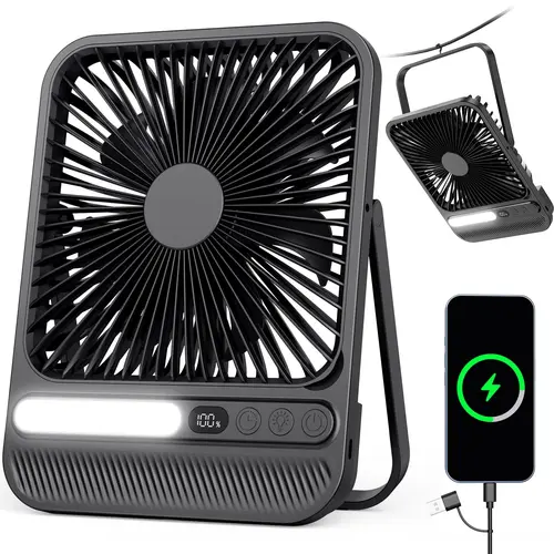 Portable Desk Fan,Usb Fan, 28H Long Lasting, Silent, USB-Powered with LED, for Back to School,Cruise Ship, Work From Home, Travel, Home Essentials, Household Appliance