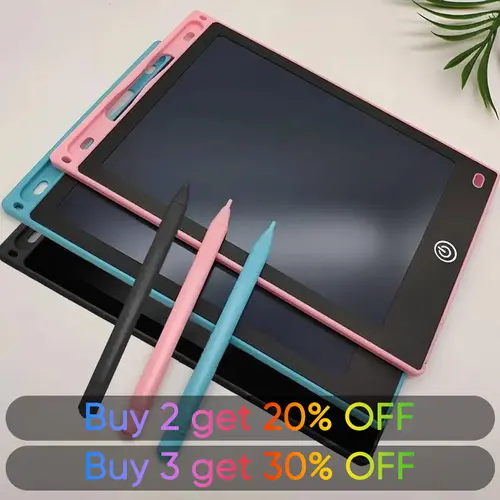 8.5in Lightweight Plastic Rainbow Portable Electronic LCD Writing Tablet for Unisex Kids with Stylus, Erasable Eye Care Screen, Playful Educational Digital Board - Cool Gifts for Children's Day, Birthday