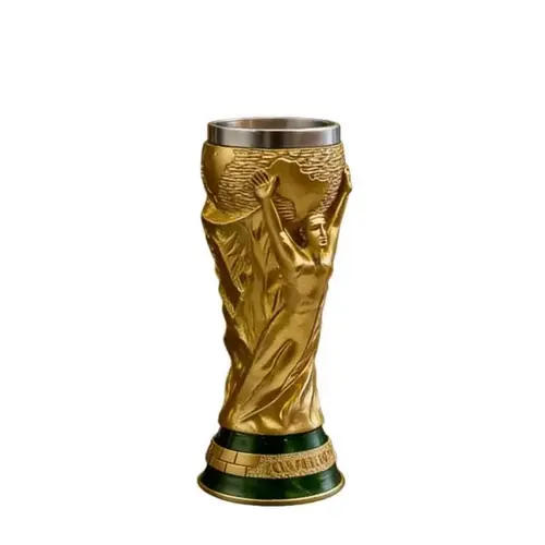 2026 Football Champion Trophy Mug – Gold World Cup Inspired Stainless Steel Coffee Cup for Soccer Fans