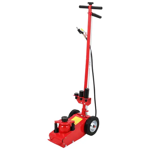 Garvee 22 Ton Air Hydraulic Floor Jack – Heavy Duty Low Profile Truck Jack with 44,000 lbs Capacity, 9"–17.7" Lift Range, Dual Air/Hydraulic Power, 46" Adjustable Handle & 4 Height Adapters – Ideal for Trucks, Tractors, Trailers & Shop Repair