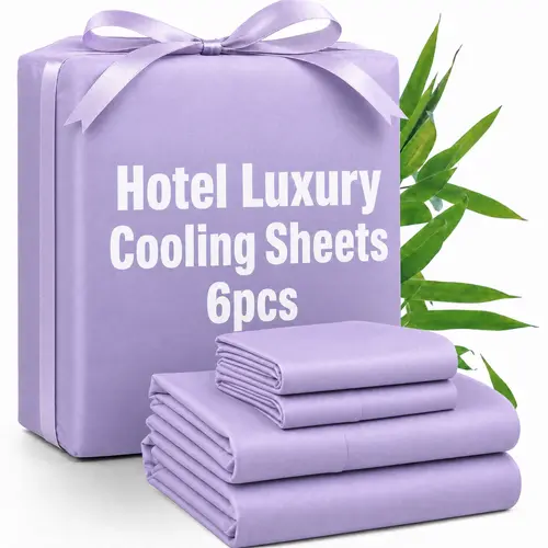 Cosybay Queen Size 6pcs Sheet Set & 1PC Random Color Sleep Mask,Premium Ultra Soft & Breathable Bed Sheets - Cooling Hotel Luxury Bedding Collection - 1 Flat Sheet & 1 Fitted Sheet & 2 Pillowcases & 2 Pillow SHmas - Wrinkle-Free, Easy Care #fathersday
