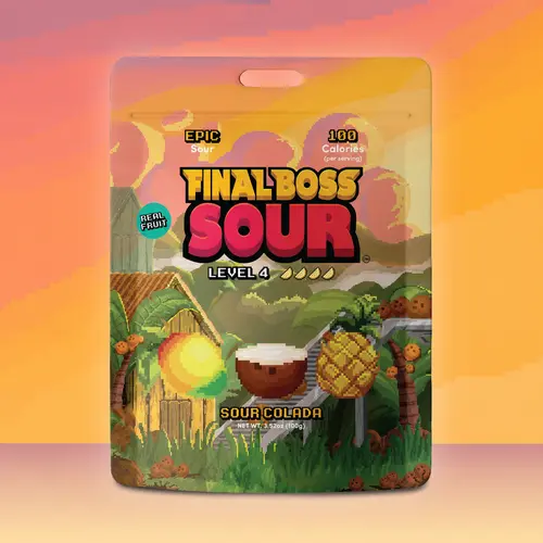 Sour Colada Level 4 Fruit Candy, 1-Pack or 4-Pack Options