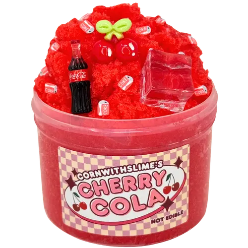 Cherry Cola 8oz Slime Icee Texture Scented Cherry Cola