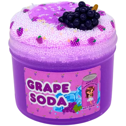 Grape Soda 8oz Slime Nano Floam Texture Scented Grape Soda