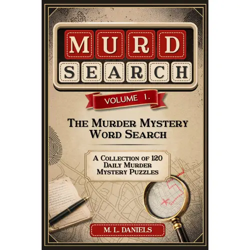 Murdsearch Volume 1: Murder Mystery Crime Solving Puzzle Paperback - 12+ Years, 120 Unique Clue-Based Puzzles, 156 Pages, Step-by-Step Tutorial, Hours of Deductive Gameplay, Full Solutions, Independently Published (Release Date: March 1, 2026), Puzzle Boo