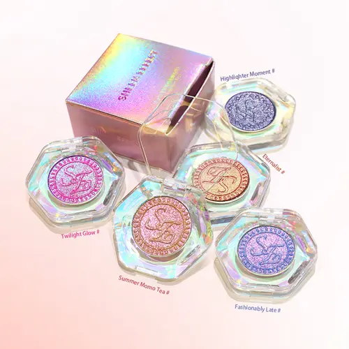 SHEENEFFECT Multichrome Single Eyeshadow - High-Pigment Color-Shifting Shimmer Pressed Powder, Luxury Eye Makeup, Eyeshadow Stack, Luxury Shade