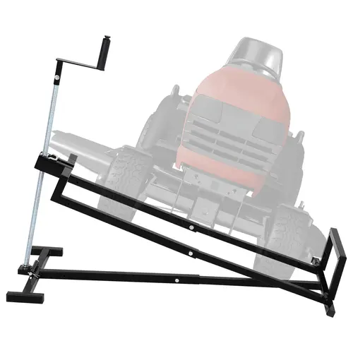 Garvee 880 lb Lawn Mower Lift Jack – Collapsible Telescopic Maintenance Jack with Manual Crank Operation, Heavy Duty Lift for Riding Lawn Tractors, Zero Turn Mowers & ATVs – Space-Saving Repair Tool for Blade Cleaning, Deck Maintenance & Garage Service