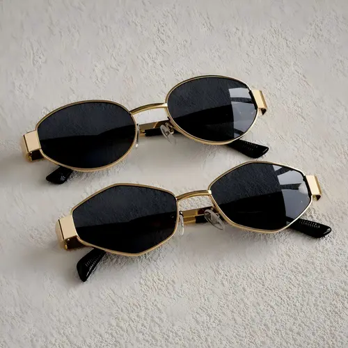 2-Pack Women's Sunglasses, Vintage Trendy Shades with Oval/Diamond Small Frames, Stylish Female Accessories, Stylish Accessories, Statement Frame Glasses, Outdoor, Sunglasses Small Face, Face-Framed Women's Sunglasses, Sunglasses Set, Trendy Frames Sungla