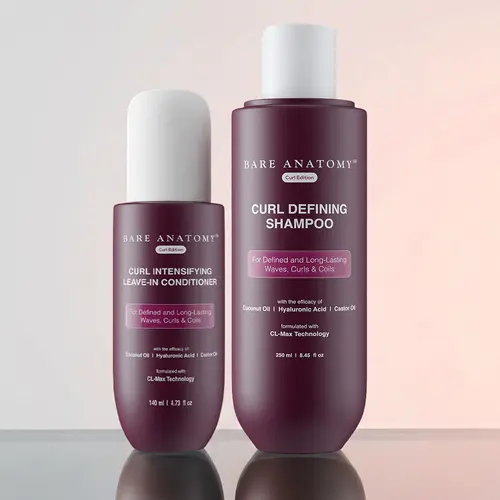 Curl Defining Shampoo (250ml) + Curl Intensifying Leave-In Conditioner (140ml) with Coconut Oil & Hyaluronic Acid