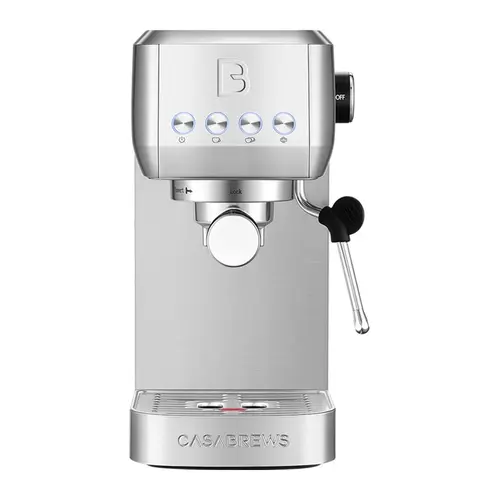 CASABREWS 3700 Essential Espresso Machine, 20 Bar Coffee Maker with PID Temperature Control, Pre-Infusion, Steam Wand & Stainless Steel Design
