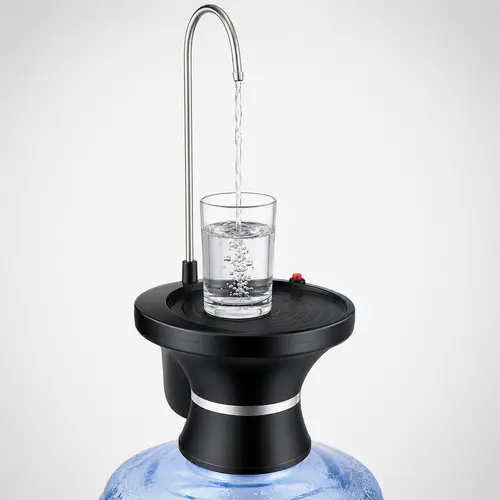 Automatic Electric Drinking Water Dispenser Pump for 2-5 Gal Water Jugs - USB Rechargeable, 2-Switch Control, Stable, Portable, Effortless Hydration for Home, Kitchen, Camping