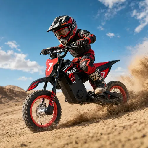 DK-12 36V Kids Electric Bike, 700W Peak Motorcycle Up to 15.5MPH 14 Mile Long-Range,3-Speed Modes Electric Bike for Kids Ages 3-10