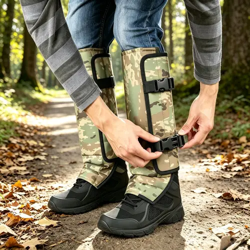 Unisex Adjustable Outdoor Snake-Resistant Leg Gaiters, Abrasion-Resistant Durable Fabric Sporty Protective Gear for Hunting, Hiking,summerwins,father'sdaygifts,campingessentials,campinggear,camping essentials