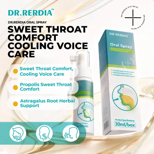 [In Stock]DR.RERDIA Oral Spray with Propolis, Menthol & Astragalus Root
