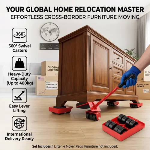 HALOOL Efficient Moving Tool | One-stop moving solution, easy and time-saving moving essential. Powerful wheeled moving tool, solves moving problems with ease. Efficient moving tool suitable for home and office use.