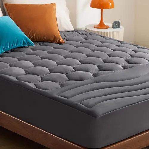 【FallPickDeals 】Bedsure  Mattress Pad - Quilted Fitted Mattress Topper Protector with 8-21 Inches Deep Pocket, Noiseless Breathable Bed Cover Padded, Machine Washable