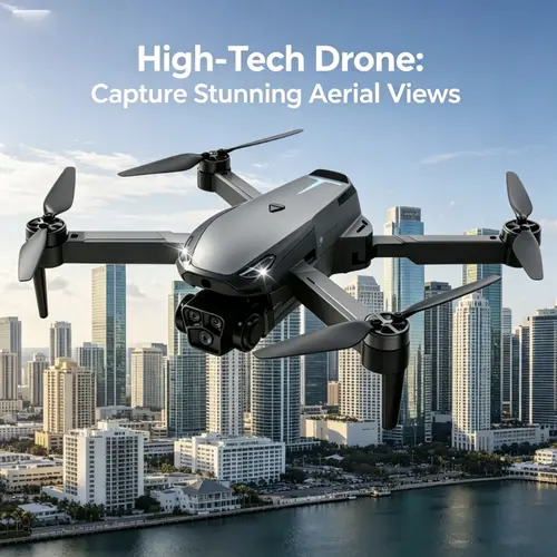 2026 Foldable Aerial Drone M8 Pro with 4K UHD EIS Anti-Shake Camera, GPS Precise Positioning System, 5G WiFi FPV Real-time Transmission,   Intelligent Obstacle Avoidance, Auto Return, 360° Stunt Roll, 2 Batteries for Adults Beginners Aerial Photography