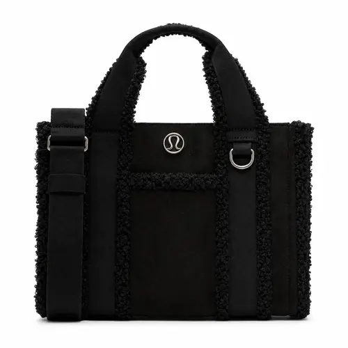 Lululemon Boxy Tote Bag 10L Faux Shearling Trims