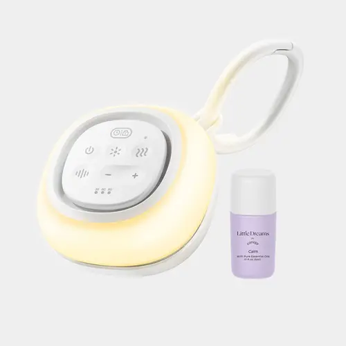 Canopy Sound Machine + Aroma | Portable 3-in-1 With White Noise | White noise, Heartbeat, Night Light | Aroma Diffuser For Sleep, Naps, Bedtime | Clip-On For Crib, Stroller, Diaper Bag, Travel | 15 Sounds | 15 Hours Cordless | No App Or Subscription, Car