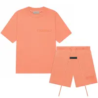 Fear of God Essential Coral Tee and Shorts Set