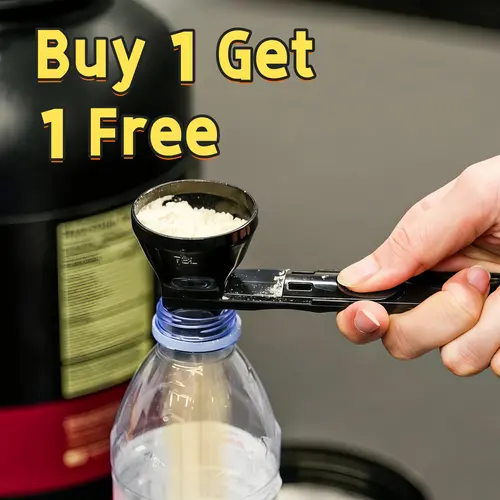 Protein Powder Sliding Spoon, Powder Funnel Scoop, Coffee Leak Proof Spoon