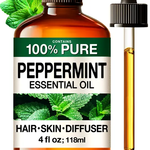 KUKKA Essential Oil Peppermint Oil for Diffuser & Hair - 4 fl oz Fresh Scent, Mother's Day Gift for Home, fathersdaygift, tiktokshopstockup,Summervibes