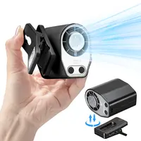 【Summer Survivals】JOYTUTUS Semiconductor Cooling Detachable Clip-On Fan, Low Noise Mini Potable Fan, USB Rechargeable, 3000mAh 20Hr Battery, LED Display, Cool Tech Gadget, Car Accessories Outdoor Stuff for Stroller, bicycle, Car Back Seat-summerwins