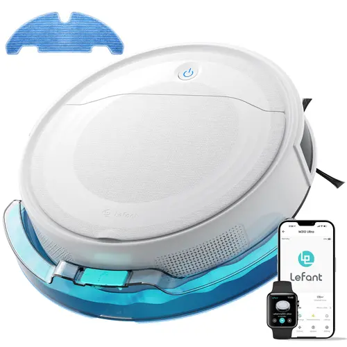 Lefant M310Ultra Cordless Robot Vacuum and Mop Home Cleaning System, 6000Pa Suction, LiDAR Navigation, Smart Anti-Collision Obstacle Avoidance, Auto Carpet Boost, Pet Hair Cleaner, Auto Recharge