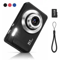 Retro Digital Camera, Film Style Compact Point-and-Shoot Camera with 16GB Memory Card, Portable Easy-to-Use Camera for Travel, Vlogging & Everyday Photography, Back to School Gift for Teens, SummerWins DealsForYouDays